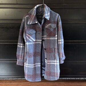 Lucky Brand Navy and Charcoal Coat